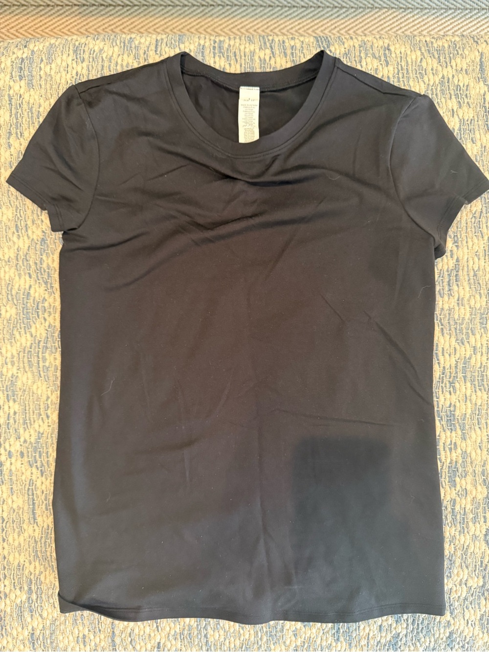 ALO Yoga Women's Black Short Sleeve finesse tee